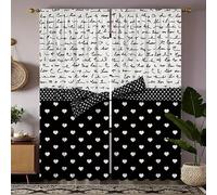 Rideaux et Draperies Intérieurs Amour Rideau Personnages RéTro 3D Fibre Ultrafine Rideau Chambre, pour Toutes Les Saisons 140x220cm (LxH) 2 Pièces