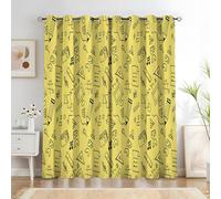 Rideaux et Draperies Intérieurs Gribouillages Rideau Motifs MathéMatiques 3D Fibre Ultrafine Rideau Chambre, pour Toutes Les Saisons 140x260cm (LxH) 2 Pièces