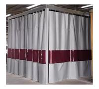 Rideaux et écrans de soudage Couverture anti-feu enduite de silicone Rideau de séparation ignifugé pour zone de travail(4x2.5m/13.1x2.5ft)