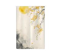 Rideaux et Tentures Draperies IntéRieurs Rideau De Porte Fenetre Cuisine EntréE Panneau Japonais Occultant Tissu Japonais 10687 90x200cm