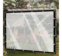 Rideaux extérieurs Panneaux de Goudron Transparent étanche PEP Plant Plants LEATUILES PARPAULINES avec œillets pour Porche, Gazebo, Personnalisable, Clair, 2x3m (6,56x9,84ft)