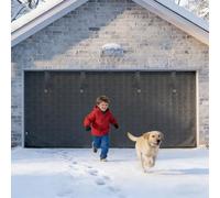 Rideaux Garage Isolé Thermique pour Hiver, 240 275 290 300 400 cm Rideau de Porte Magnétique Coupe-Vent et Chaud sans PerçAge, Kit D'isolation pour Porte de Garage(290 x 225 cm)