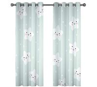 Rideaux Imprim é s en 3D Étoiles de Dessin animé pour Enfants 140X160cm Rideau Design Moderne Rideaux à Oeillets Isolation Thermique pour Chambre Salon Maison Bureau Décoration