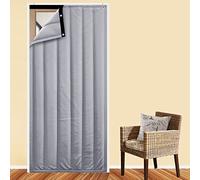 Rideaux insonorisants 3 en 1 - Isolation acoustique - Couverture occultante - Coupe-vent - Séparateur de pièce pour chambre à coucher, salon, cinéma maison - Réduction du bruit