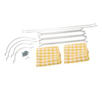 Rideaux intérieurs pour VOLKSWAGEN Combi Clipper Brazil (1976-1996) - Jaune vichy