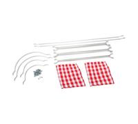 Rideaux intérieurs pour VOLKSWAGEN Combi Clipper Brazil (1976-1996) - Rouge vichy