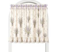 Rideaux Jupe de Four Cache-porte de placard style campagne à fleurs avec | Cache Lave-Vaisselle pour Propriétaires Décorateurs Habitants Locataires Maison Appartement Cuisine Buanderi