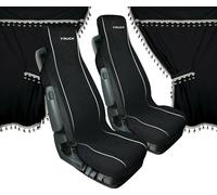 Rideaux Lampa Set en microfibre pour camion - Noir