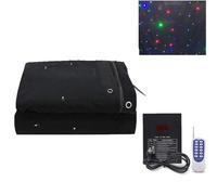 Rideaux LED étoiles - Toile de fond pliable avec contrôleur pour mariages, fêtes de Noël, spectacles et événements - 3 m x 7 m