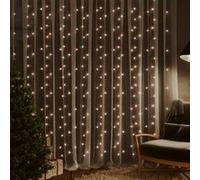 Rideaux lumineux à LED 3x3 m 300 LED Blanc chaud 8 fonctions