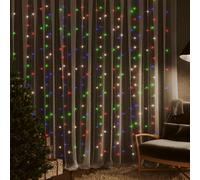 Vidaxl Rideaux Lumineux À Led 3x3 M 300 Led Colorées 8 Fonctions