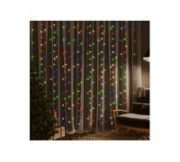 Vidaxl Rideaux Lumineux À Led 3x3 M 300 Led Colorées 8 Fonctions