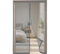 Rideaux magnétiques d'été, Porte moustiquaire for balcon, Patio, rideau anti-insectes, sans perceuse, multicolore, plusieurs tailles(Gray,150x220cm)