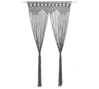 vidaXL Rideau en macramé 140x240 cm Coton