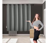 Rideaux Modernes 120 x 120 cm Opaque à Oeillets Isolation Lumiere Draperies Intérieurs Modernes Design Moderne,pour Salon, Gris Clair