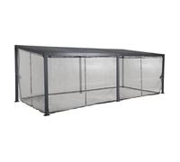 Rideaux moustiquaires - HESPÉRIDE - Avila - 8 pièces - Polyester 180 g/m² - Gris