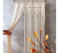 Rideaux muraux en macramé pour séparateur de pièce, occultant, antistatique, ne peluche pas facilement, rideaux tissés à la main pour portes, décoration bohème pour maison, chambre à coucher, salon,