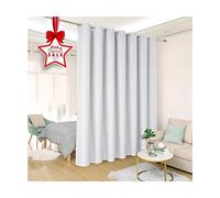 Rideaux Occultants 180x240cm(L x H), Rideau Fenêtre Cuisine, Isolant Thermique Installation Facile Anti Moisissure Antibactérien, pour Salon Chambre Décoration - Blanc 1 Pièces