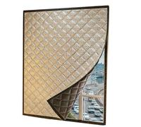 Rideaux occultants à Isolation Thermique et insonorisants, en Coton - Coupe-Vent et insonorisant - Kit d'isolation pour Une Installation Facile, Blocage du Froid(160cmx220cm/63inx87in)