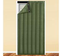 Rideaux occultants à isolation thermique - Panneaux occultants pour portes, insonorisants, faciles à installer avec embrasses, adaptés aux animaux domestiques - Convient pour la maison, la terrasse