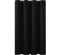 Rideaux Occultants à Oeillets, 180 x 240 cm Anti Froid et Chaleur Draperies Intérieurs à Oeillets Décoration Maison Plusieurs Tailles Lavable pour Salon Moderne, Noir