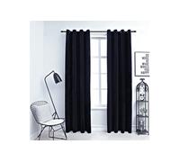 2x Rideaux Occultants avec Anneaux Velours Crème 140x225 cm Chambre vidaXL