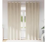 Vidaxl Rideaux Avec Des Rideaux 2 Pcs Crème 140 X 260 Cm Velours