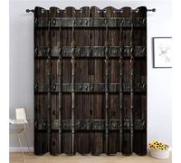 Rideaux Occultants Chambre Enfant Grille métallique et éléments de Porte médiévale, Ancien château et Cellule de Prison, Isolant Thermique 140 x 160cm Occultant à Oeillets pour Chambre et Salon