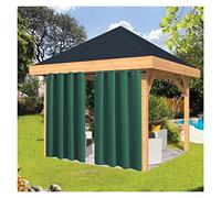 Rideaux occultants d'extérieur personnalisables avec œillets résistants à la rouille, rideaux occultants résistants aux intempéries pour pergolas, porches et tonnelles (H 2 x 2,7 m)