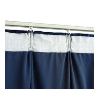 Rideaux occultants et crochet 2pcs Velours Bleu foncé 140x225cm