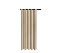 Rideaux occultants imperméables à œillets pour tonnelle, 180 cm, isolation thermique, pour véranda, pergola, terrasse, beige, largeur 180 cm