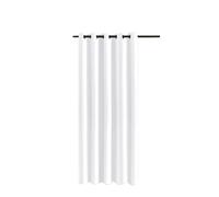 Rideaux occultants imperméables à isolation thermique avec œillets pour tonnelle, véranda, pergola, terrasse, panneaux décoratifs - Blanc - 180 cm de large