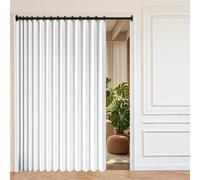 Rideaux occultants magnétiques accordéon, sans perçage, idéaux pour Les salles de Bain et Les séparations d'espace.-White- W240xH240cm