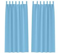 Rideaux occultants modernes - vidaXL - Bleu clair - 225x140 cm - Occultation 80%-90% - Polyester - Tissage triple