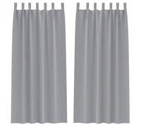 Rideaux occultants modernes - vidaXL - Gris clair - 260x140 cm - Occultation 80%-90% - Polyester