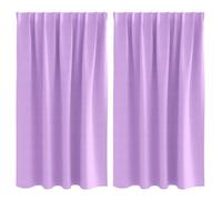Rideaux occultants modernes - vidaXL - Violet - 140x140 cm - Occultation 80%-90% - Polyester - Design à tissage triple