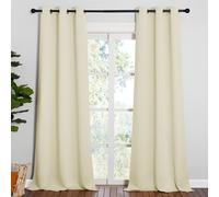Rideaux occultants NICETOWN - Rideaux pour chambre de b b de 241 cm de long, draperies d'intimit (beige, 106 cm de large, 1 paire)