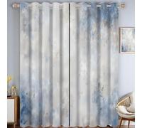 Rideaux Occultants Nuages Abstraits Psychédéliques Rétro Pour Salon Et Chambre Coucher, Rideaux Œillets À Isolation Thermique Réduisant Le Bruit Pour Décoration Intérieure, 140 X 225 Cm, 2 Panneaux