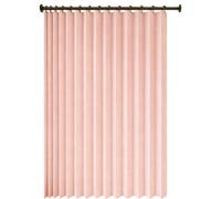 Rideaux Occultants Porte 102 x 100 cm Anti Froid et Chaleur Magnétique Impermeable à Oeillets Décoratif Occultant Plissé Magnétique pour Salon, Balcon, Chambre Moderne, Rose