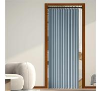 Rideaux Occultants Porte 92 x 165 cm Anti Froid et Chaleur Magnétique Impermeable à Oeillets Décoratif Rideaux Occultants pour Chambre, Salon Décoration de Fenêtre, Bleu