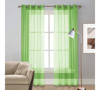 Rideaux Occultants, Rideau en Tulle 75 x 230 cm Bloquer Soleil Anti-UV, Doux et Esthétiques Rideau Thermique Isolant Anti Froid et Chaleur pour Chambre, Salon, Maison, Vert