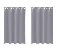 Rideaux occultants - vidaXL - Gris clair - Polyester - 175x140 cm - Lot de 2 - Occultant - Facile à manipuler