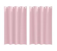 Rideaux occultants - vidaXL - Rose bébé - Polyester - 175x140 cm - Lot de 2 - Occultant - Facile à manipuler