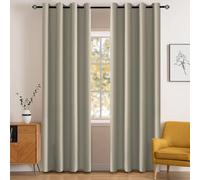 Rideaux occultants YSTYLE pour chambre et salon - Ensemble de 2 panneaux de rideaux isolants thermiques, 140x240 CM, ZGB, Beige