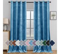 Rideaux occultants YSTYLE pour chambre et salon - Ensemble de 2 panneaux de rideaux isolants thermiques, 140x280 CM, SEHLR, Bleu clair de lune