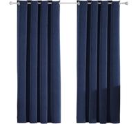 Rideaux occultants YSTYLE pour chambre et salon - Ensemble de 2 panneaux de rideaux isolants thermiques assombrissant la pièce, 140x225 CM, ZGRB, Bleu