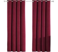 Rideaux occultants YSTYLE pour chambre et salon - Ensemble de 2 panneaux de rideaux isolants thermiques, 140x225 CM, ZGRB, Rouge