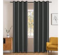 Rideaux occultants YSTYLE pour chambre et salon - Ensemble de 2 panneaux de rideaux isolants thermiques, 140x280 CM, ZGB, Gris