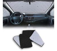 Rideaux pare-soleil d'isolation pour Renault Trafic 2014-2026 Noir Tissu