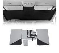 Rideaux pare-soleil magnétique pour Renault Master 2010-2025 Gris-Noir Tissu